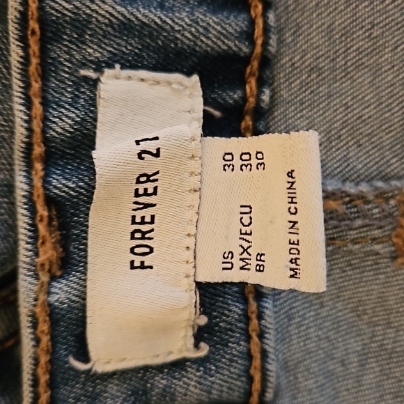 Forever 21 skinny Jean size 30 women jeans boyfriend blue jeans streetwear retro - Picture 15 of 16
